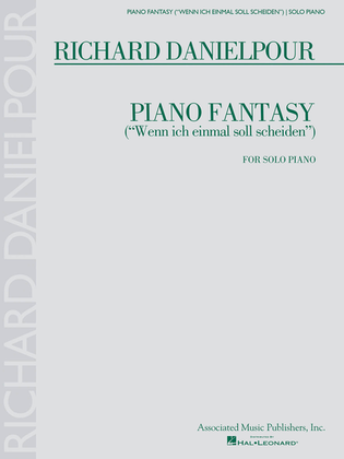 Book cover for Piano Fantasy (Wenn ich einmall soll scheiden)