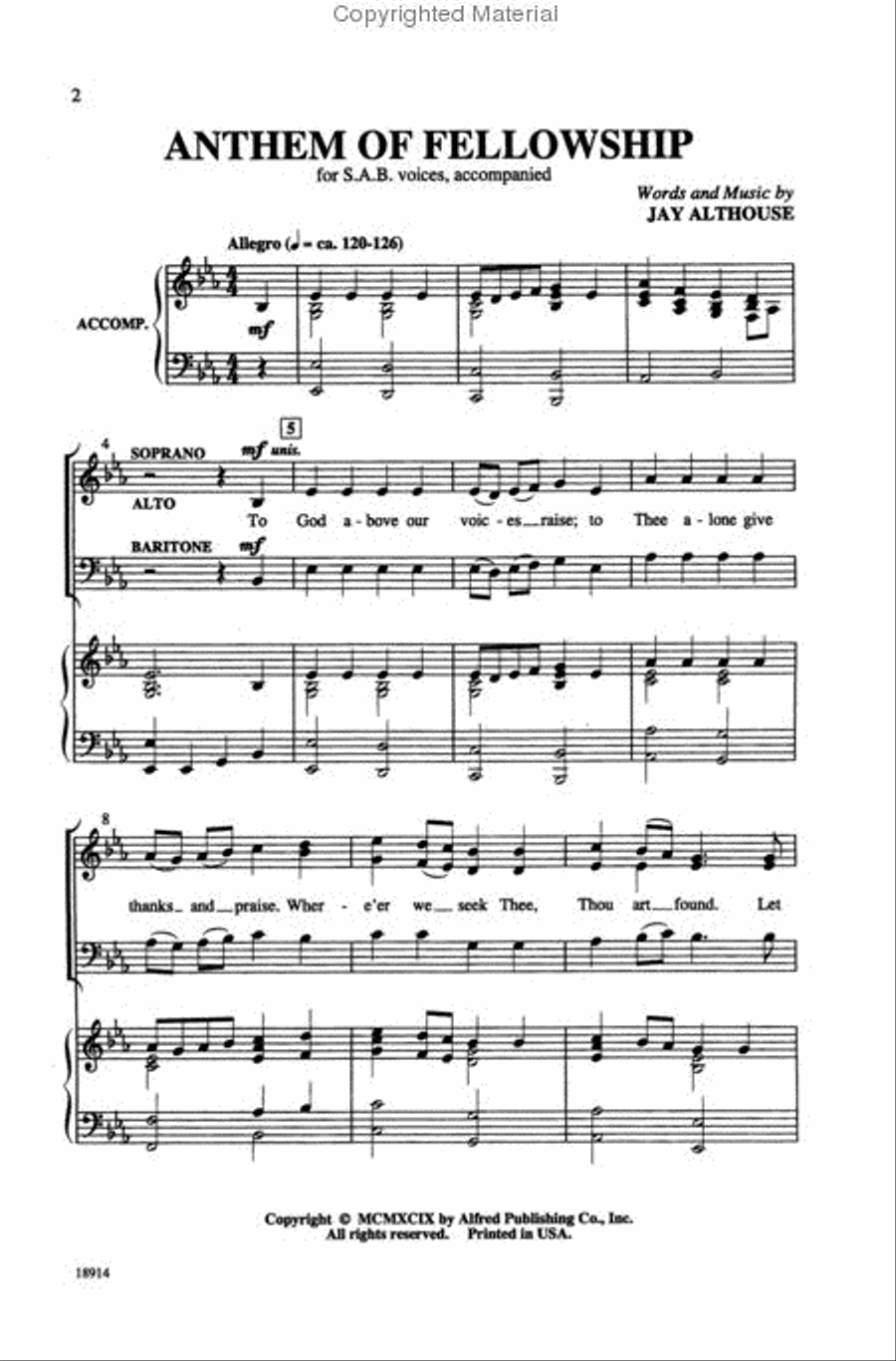 Sunday Savers for SAB Choirs 3-Part scores gallery preview page 2