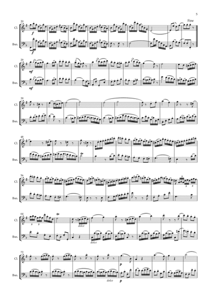 Beethoven: Wind Duet WoO 27 No.2 (Complete) (original instrumentation Clt. & Bsn.) - wind duet image number null