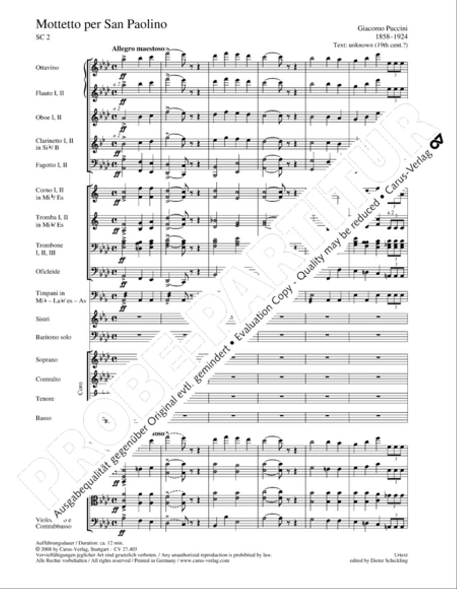 Mottetto per San Paolino Mottetto per San Paolino 4-Part scores gallery preview page 8