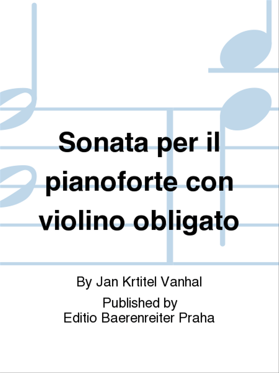 Sonata per il pianoforte con violino obligato Violin Solo scores gallery preview page 1
