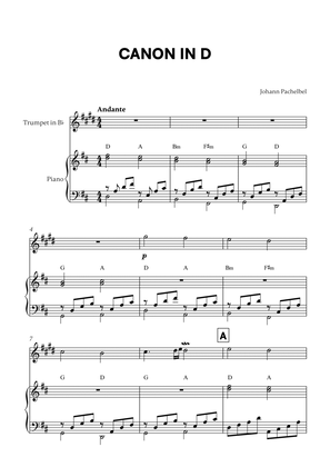 Book cover for Canon in D (for Trumpet and Piano)