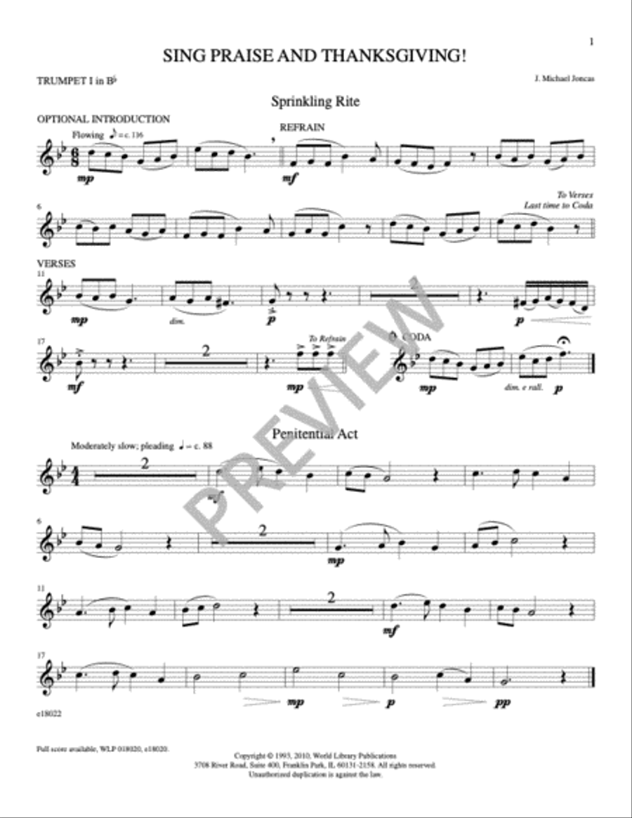 Sing Praise and Thanksgiving Mass-Choir, Cantor, Keyboard, Guitar Edition Choir scores gallery preview page 8
