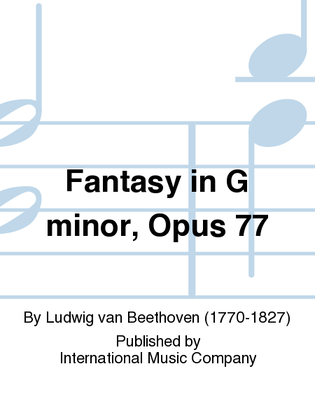 Book cover for Fantasy In G Minor, Opus 77