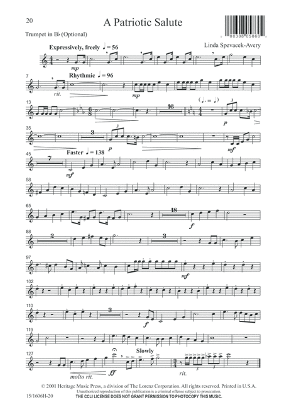 A Patriotic Salute A Patriotic Salute 4-Part scores gallery preview page 20