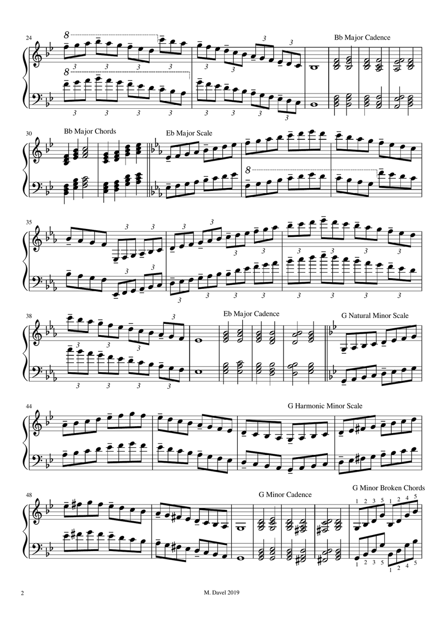 CM Piano Scales Level 4 Piano Solo scores gallery preview page 2