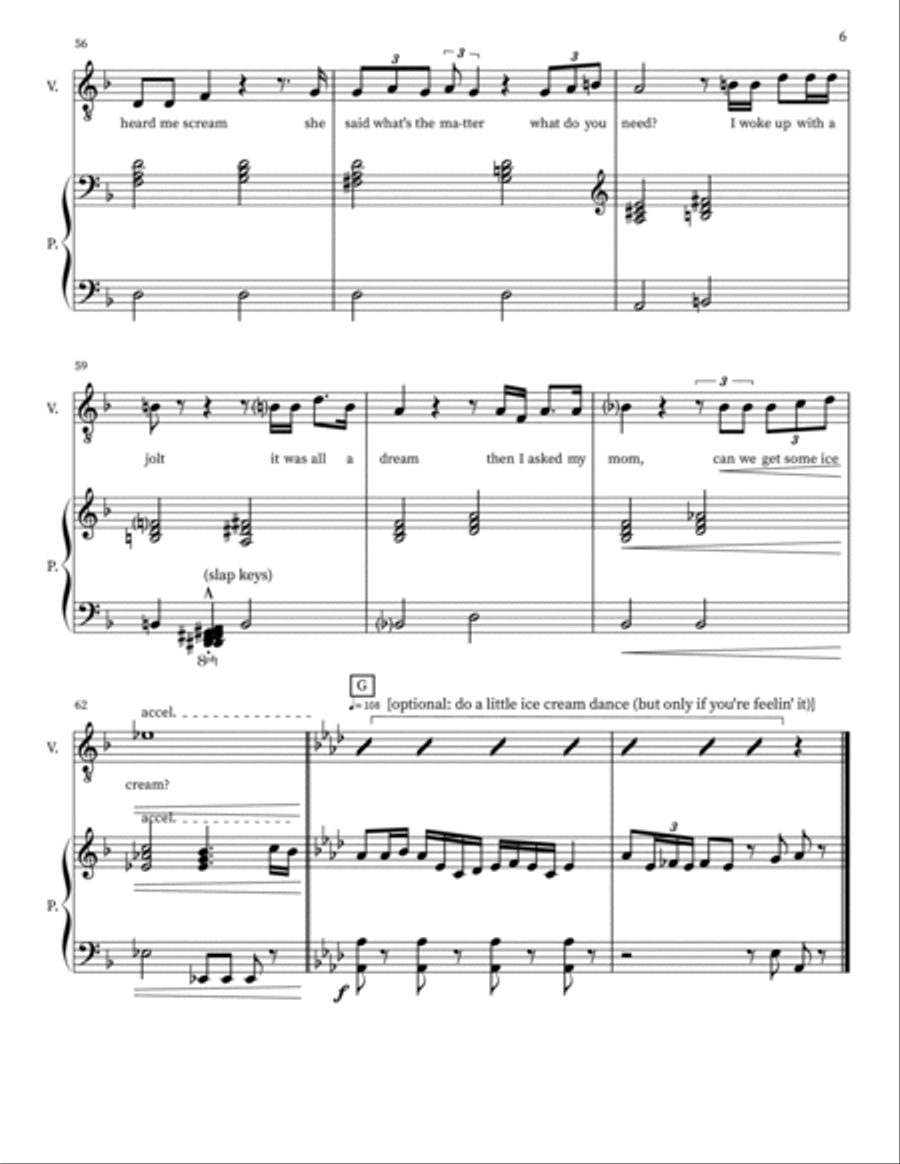 A Childhood Ice Cream Truck Story Piano Duet scores gallery preview page 6