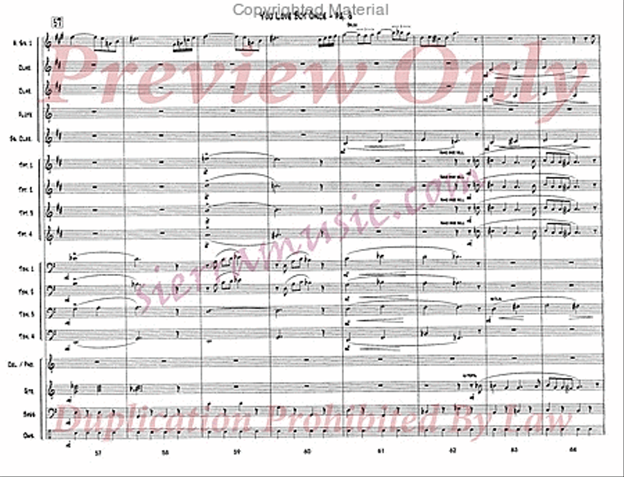 You Love But Once Big Band scores gallery preview page 9