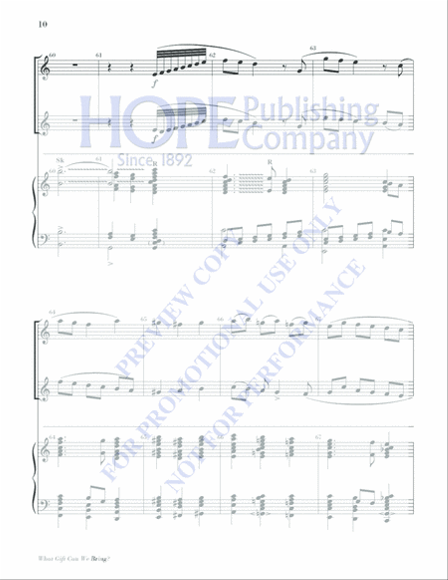 What Gift Can We Bring What Gift Can We Bring Piano scores gallery preview page 10