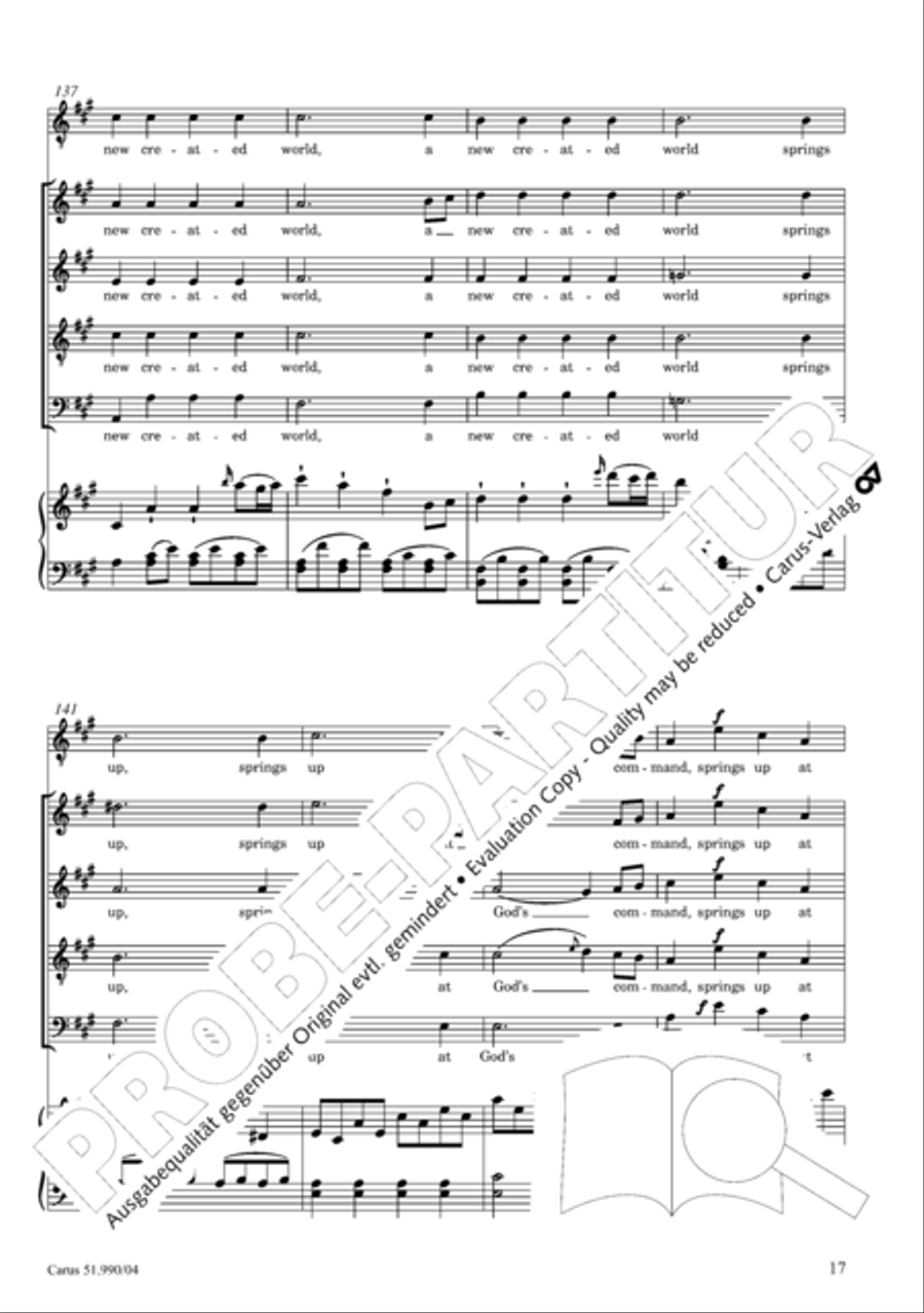 The Creation 4-Part scores gallery preview page 18