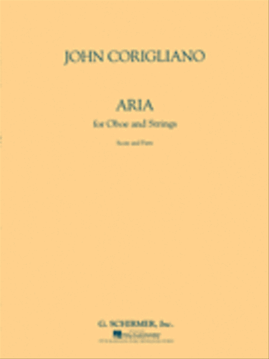 Aria for Oboe and Strings Oboe scores gallery preview page 1