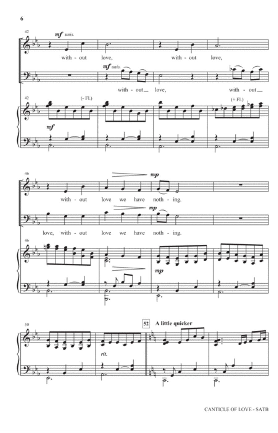 Canticle Of Love 4-Part scores gallery preview page 5