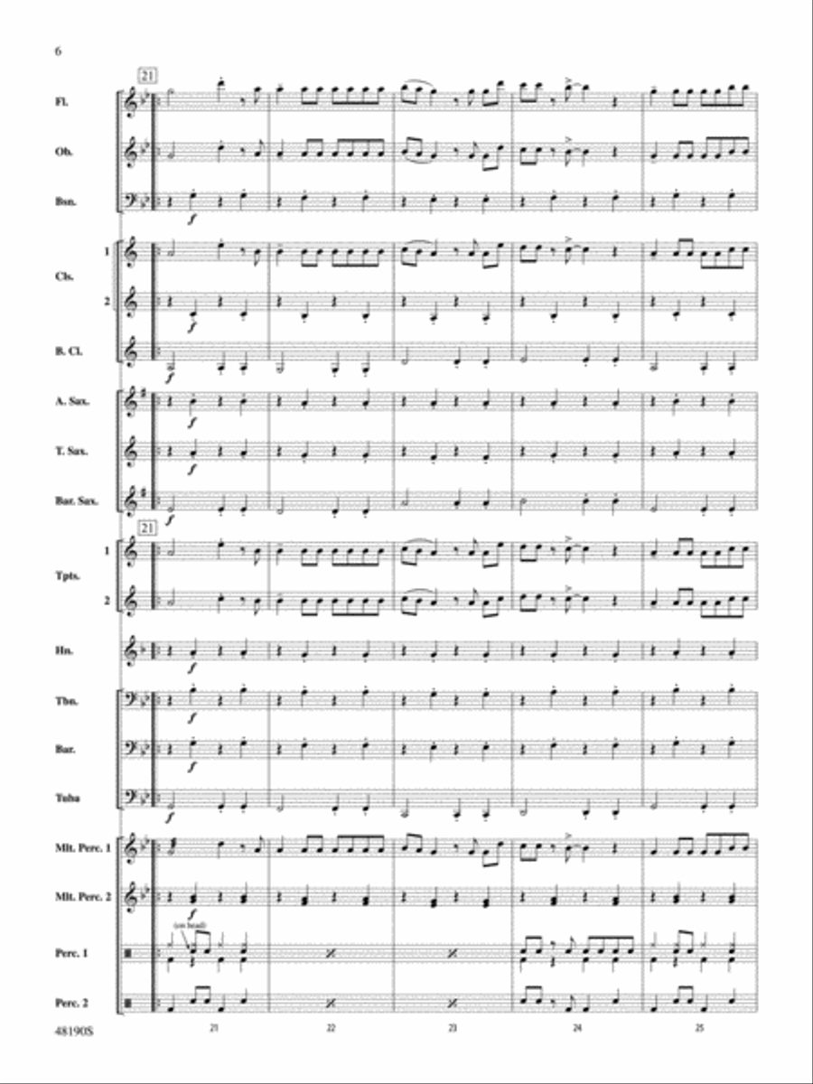 Con Calma (Remix): Score Concert Band scores gallery preview page 6