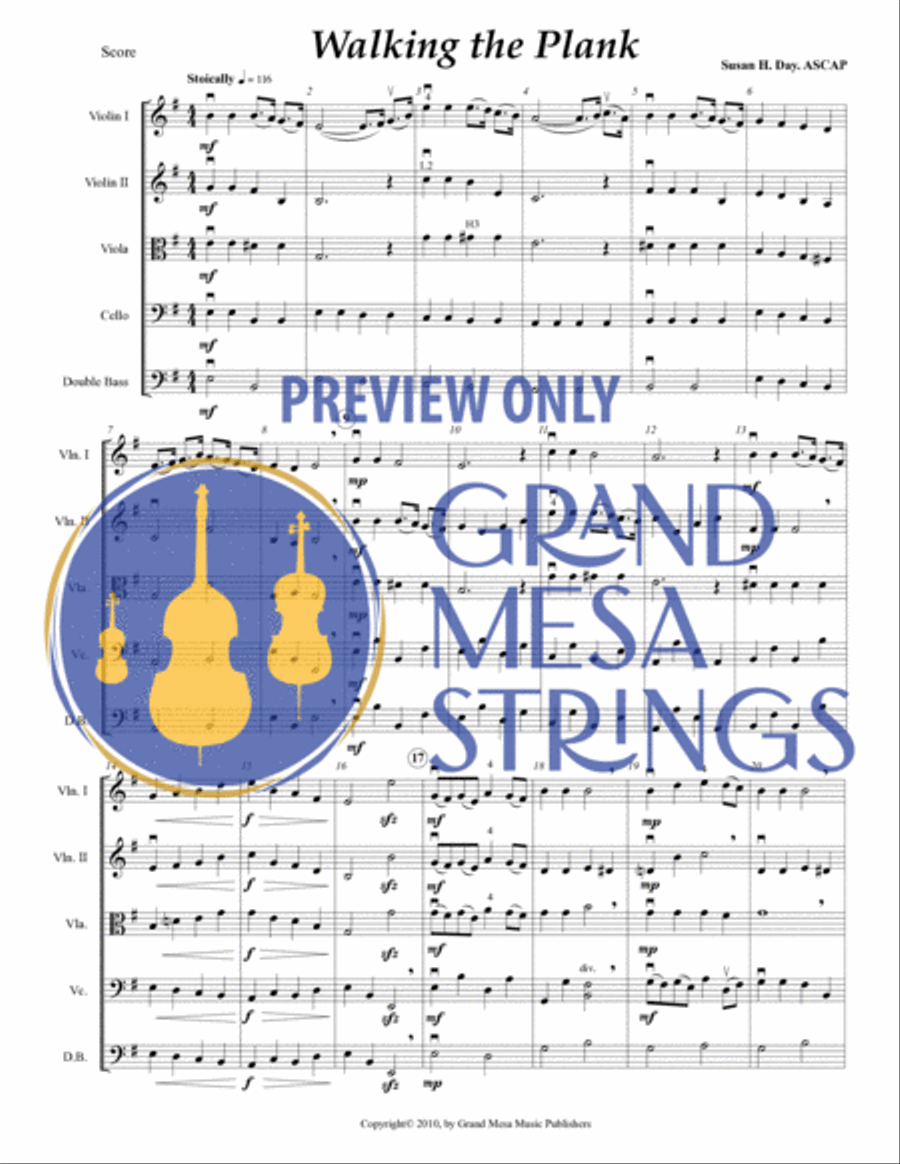 Walking the Plank String Orchestra scores gallery preview page 2