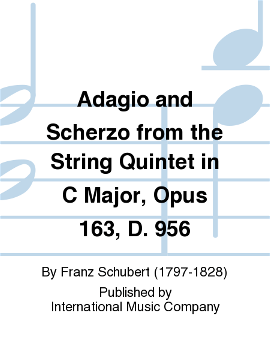 Adagio and Scherzo from the String Quintet in C Major, Opus 163, D. 956 Piano Solo scores gallery preview page 1