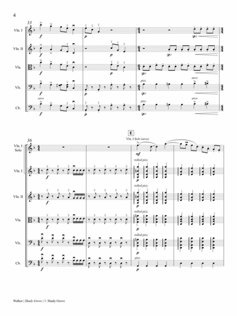 Shady Grove: and Other Songs from the Appalachian Mountains (Downloadable Additional Full Score)