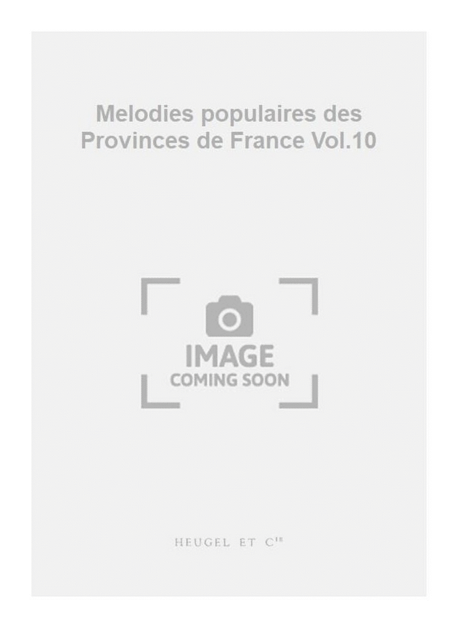 Melodies populaires des Provinces de France Vol.10 Medium Voice scores gallery preview page 1