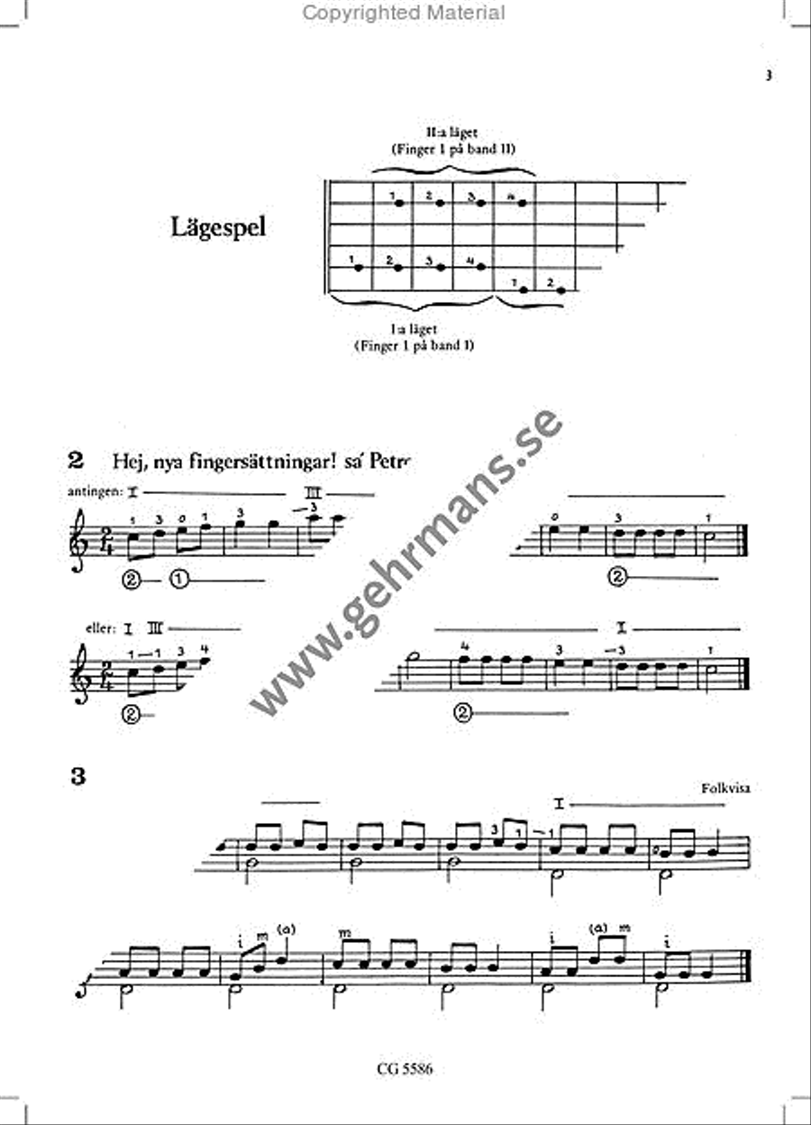 Lar dig spela gitarr 2 Guitar scores gallery preview page 3