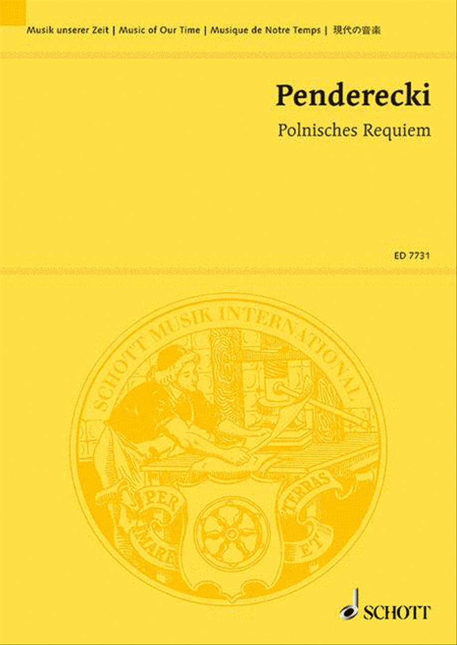 Polish Requiem 4-Part scores gallery preview page 1