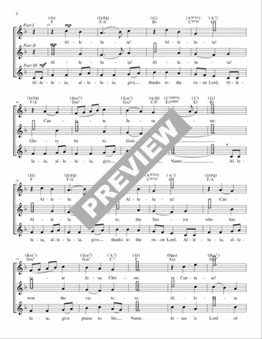 Alleluia, All the Ages - Guitar edition Guitar scores gallery preview page 3