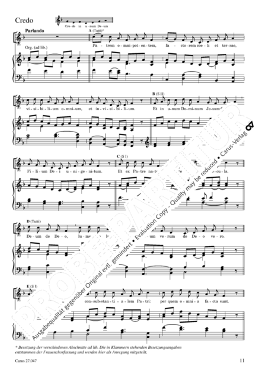 Missa de nativitate Domini 4-Part scores gallery preview page 12