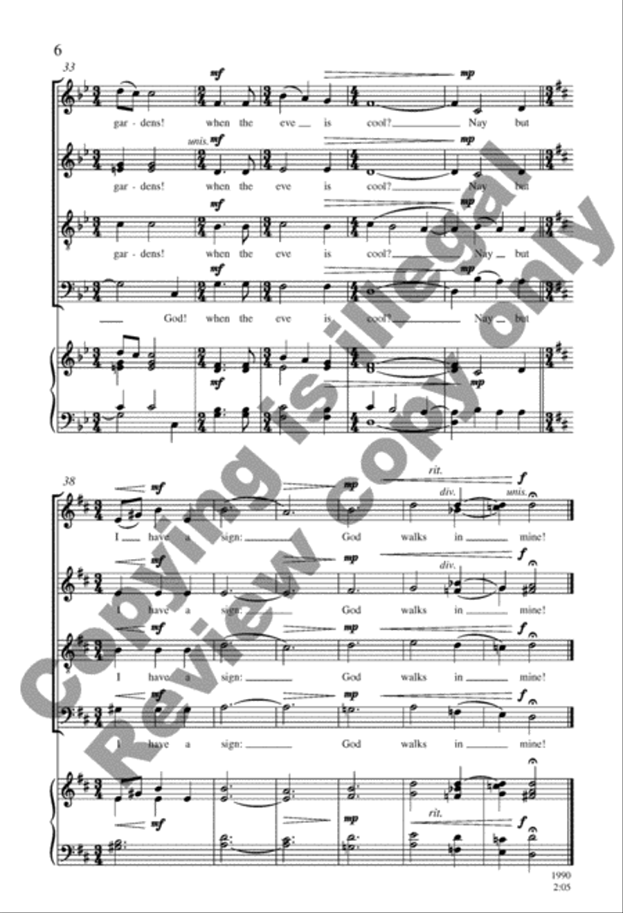 My Garden 4-Part scores gallery preview page 6