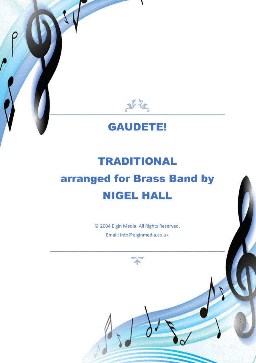 Book cover for Gaudete! - Brass Band