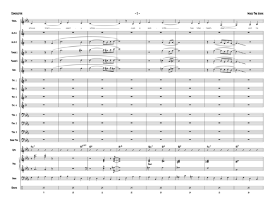 Mack the Knife Jazz Ensemble scores gallery preview page 23