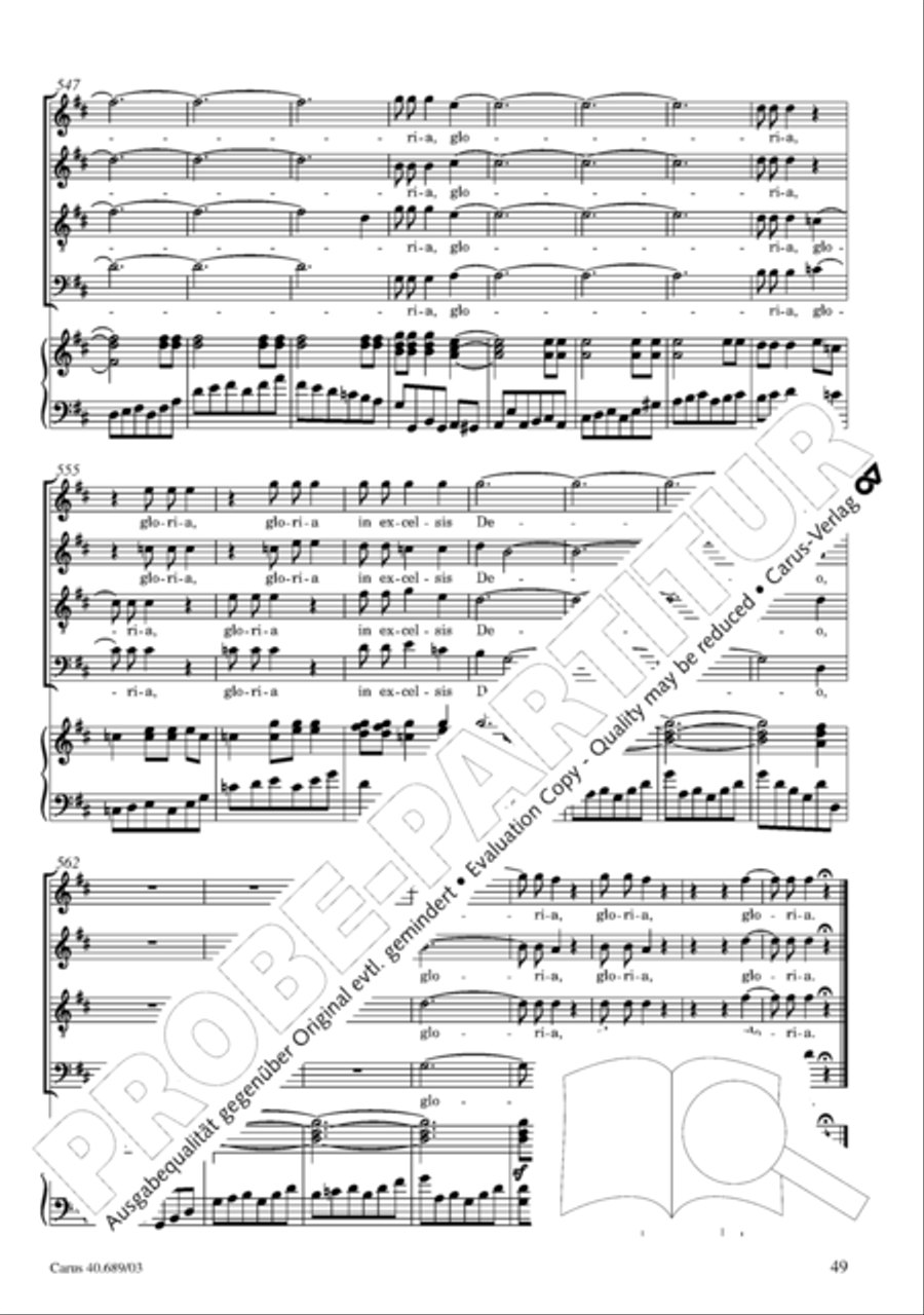 Missa solemnis Missa solemnis 4-Part scores gallery preview page 50