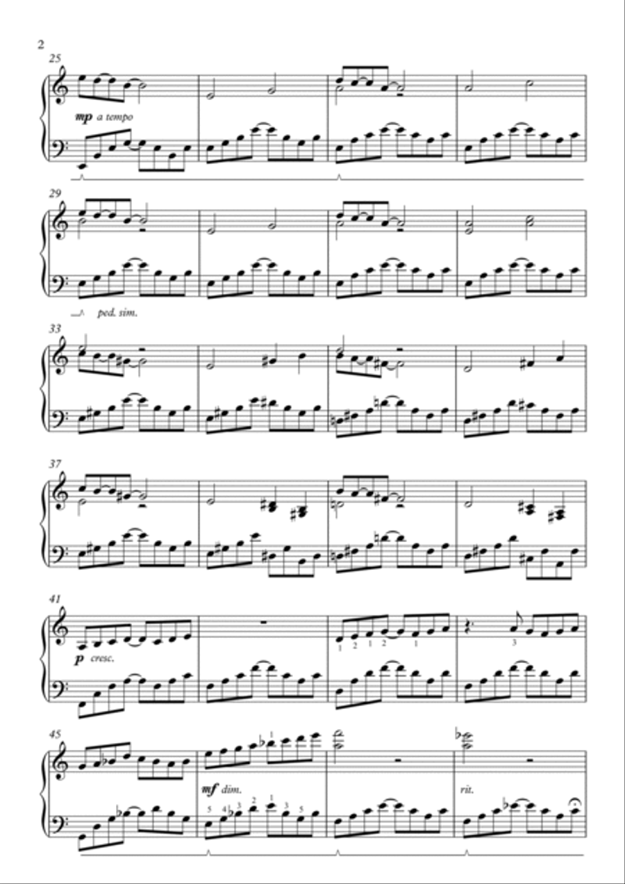 Treibender Stern (Drifting Star) Piano Solo scores gallery preview page 2