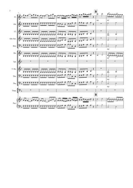Eine Kleine (first movement) for School Wind Band image number null