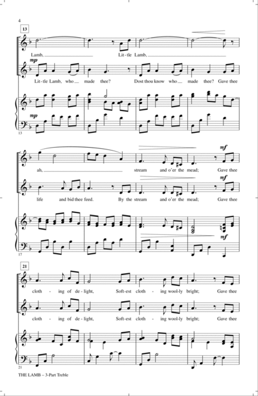 The Lamb The Lamb 3-Part scores gallery preview page 2