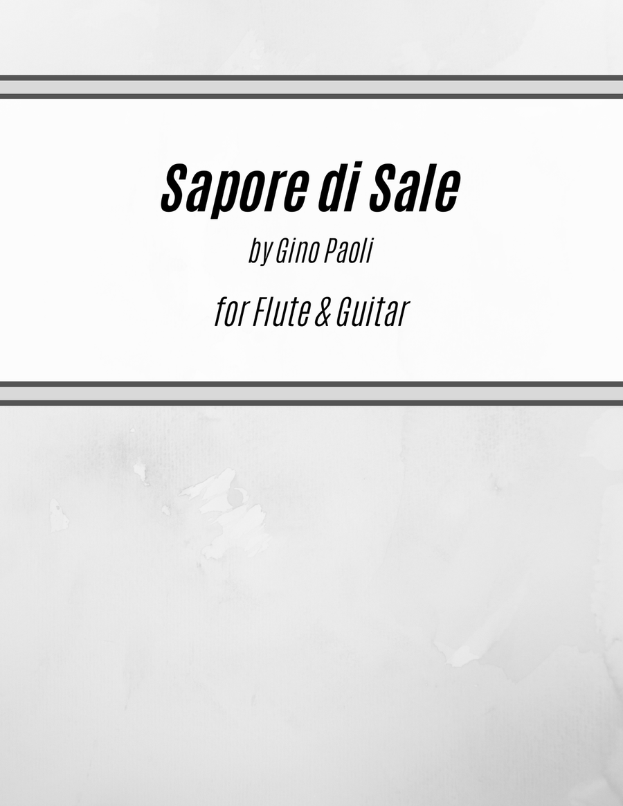 Sapore Di Sale Sapore Di Sale Flute scores gallery preview page 1