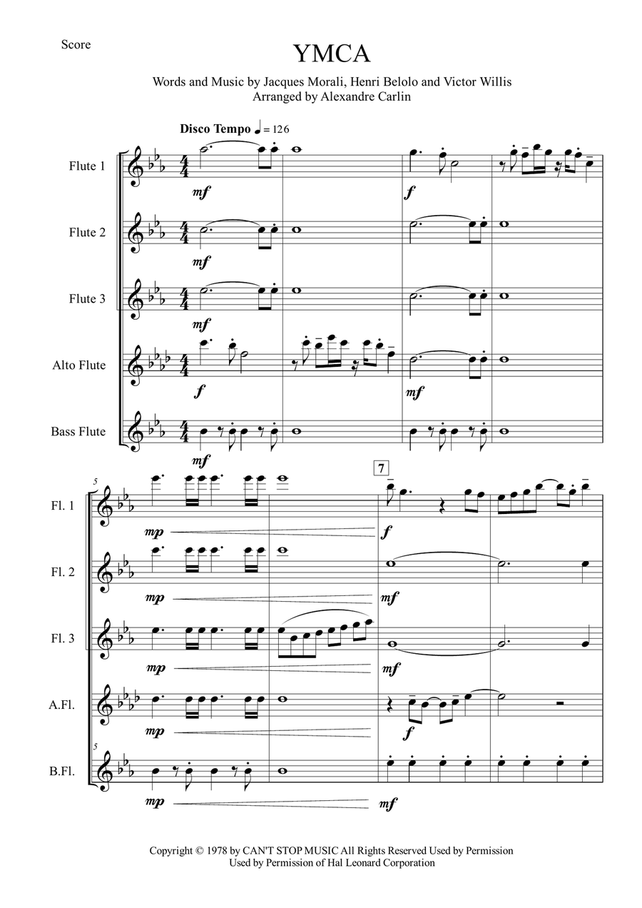 Y.M.C.A. Flute Quartet scores gallery preview page 2
