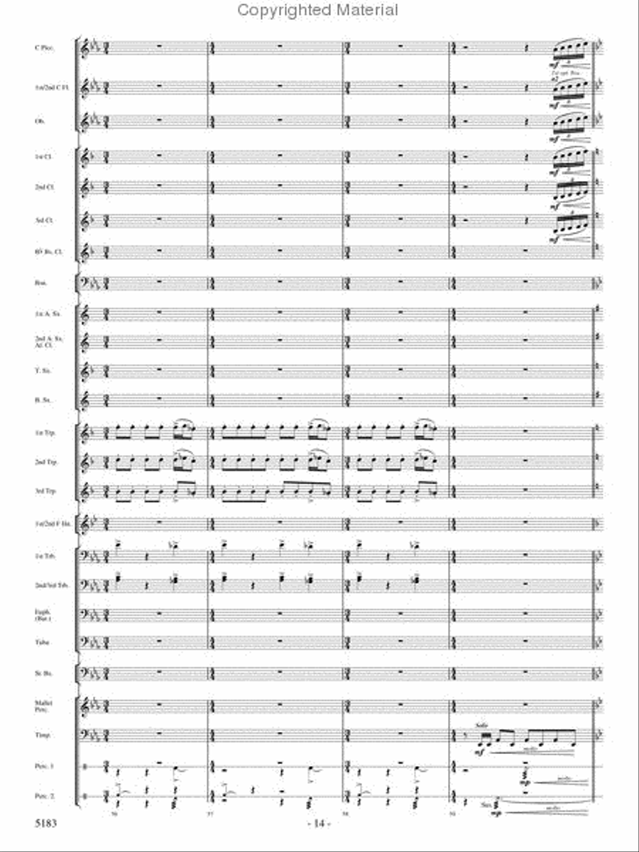 Portrait of Freedom Concert Band scores gallery preview page 13