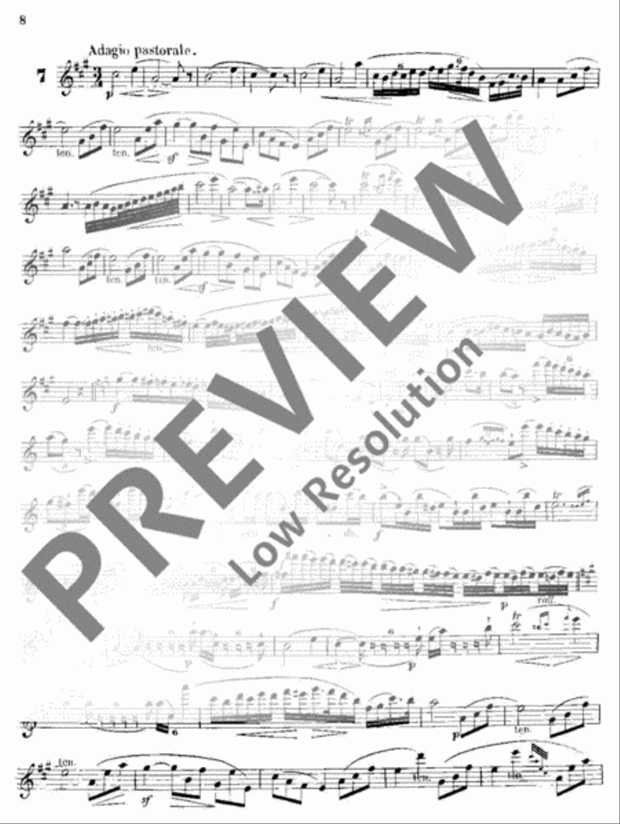 Melodic Exercises Flute scores gallery preview page 9