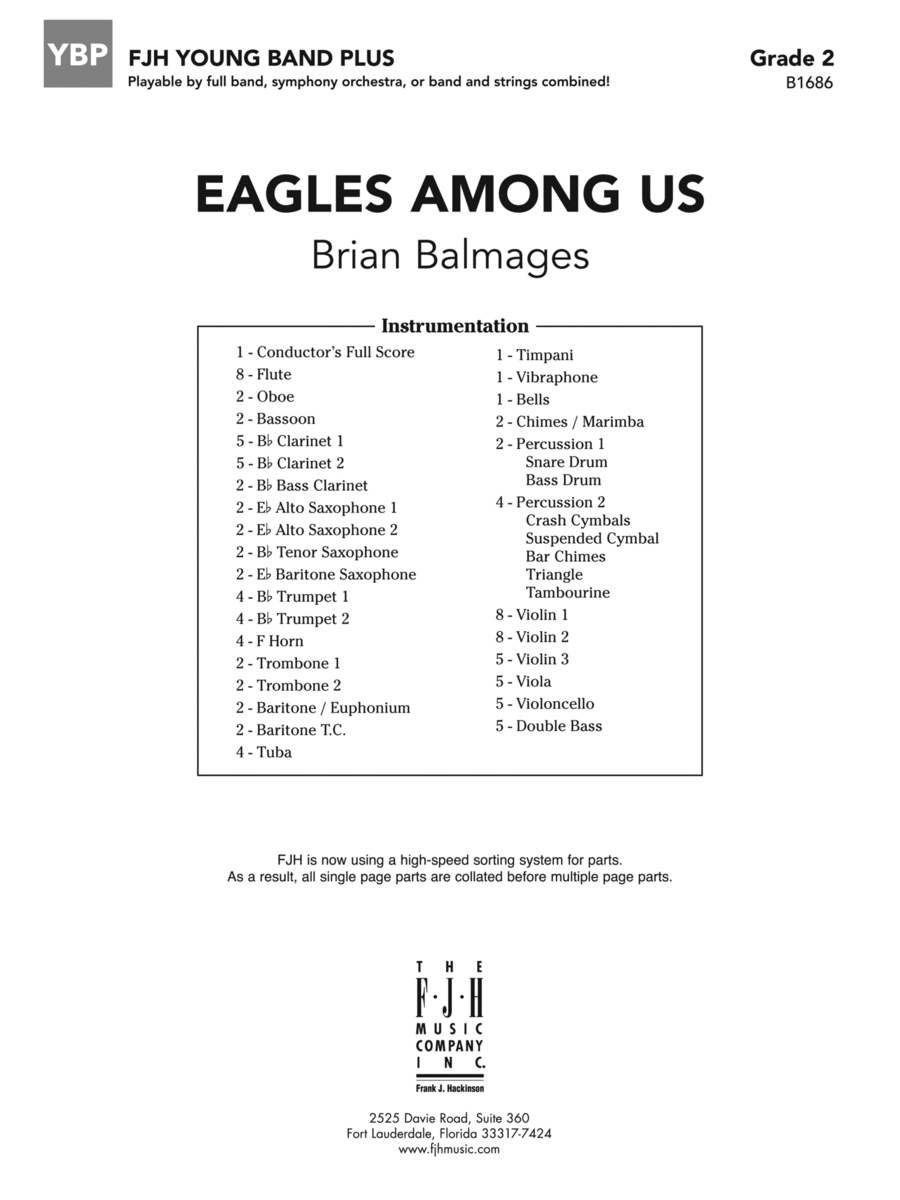 Eagles Among Us: Score Concert Band scores gallery preview page 1