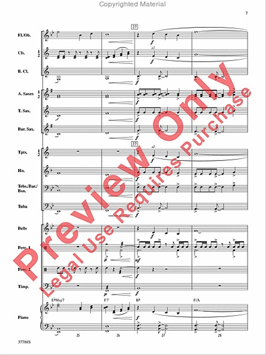 Of Distant Peaks Concert Band scores gallery preview page 8