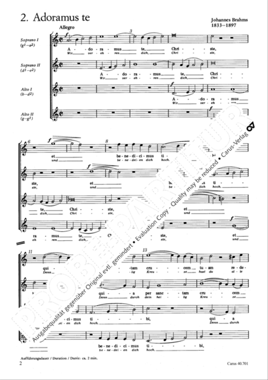 Drei geistliche Chore Choir scores gallery preview page 3