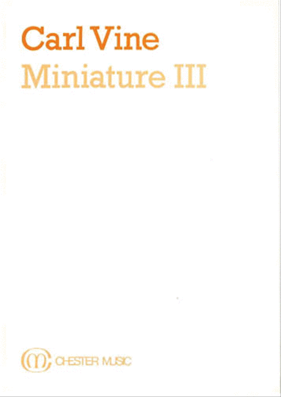 Miniature III Flute scores gallery preview page 1