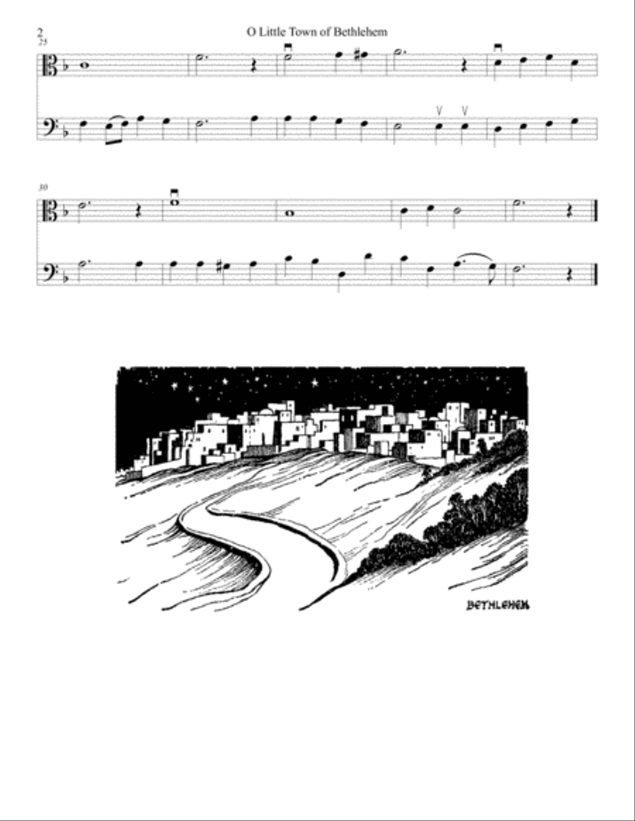 Traditional Christmas Carols for Two String Instruments: Viola and Cello String Duet scores gallery preview page 3