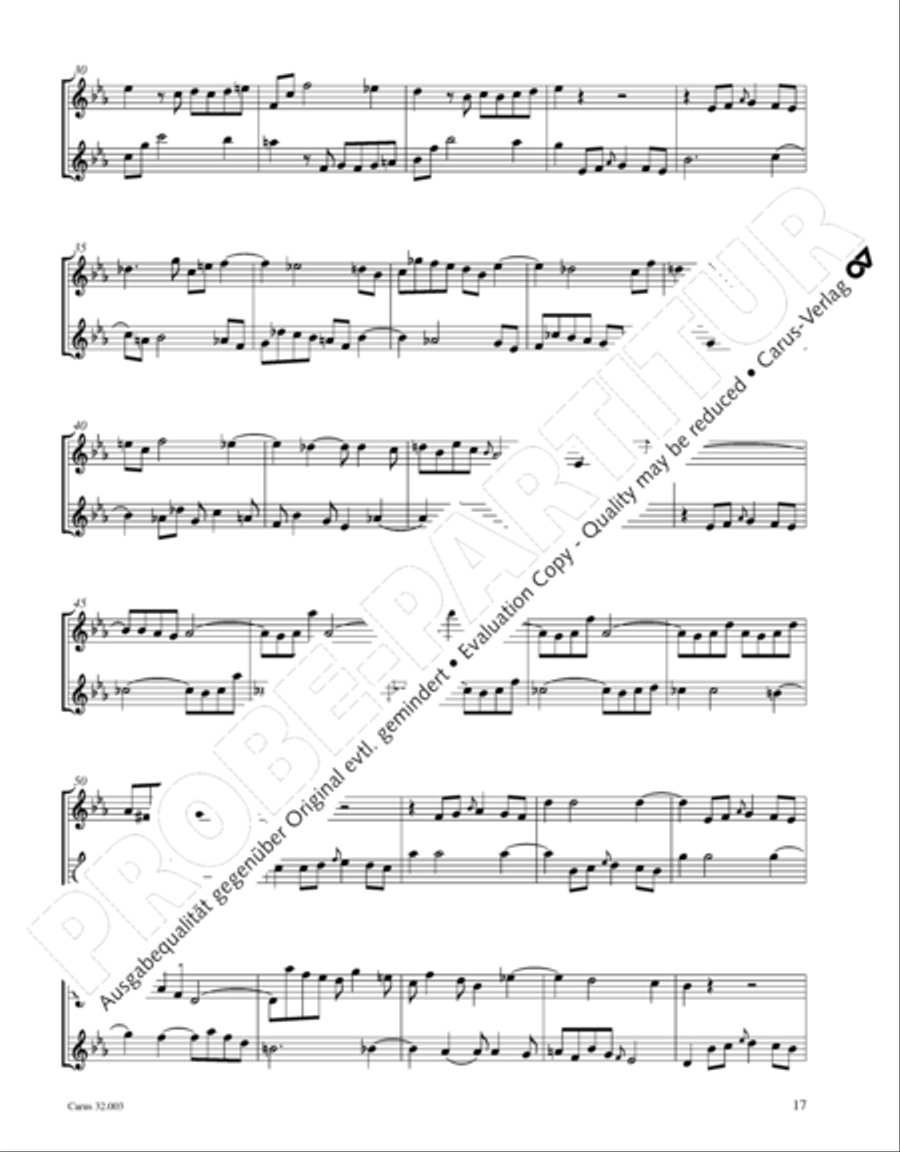 Gesamtausgabe Band 3 (Kammermusik: Duette, Solo- und Triosonaten) Score scores gallery preview page 38