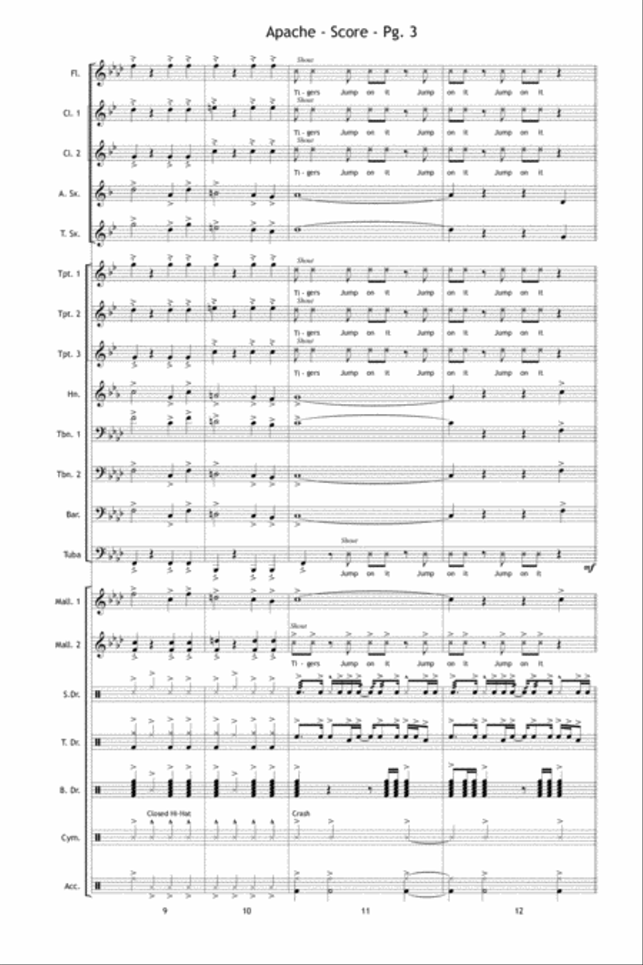 Apache Marching Band scores gallery preview page 4