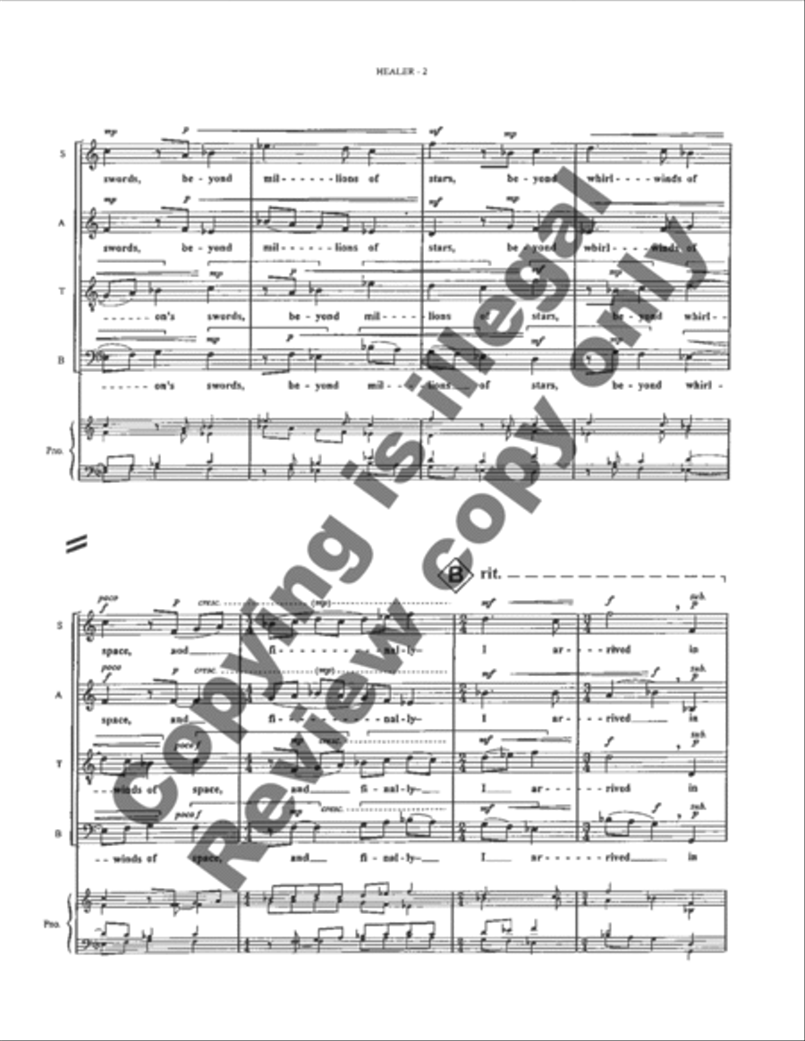 On the Nature of Creation: 2. The Celestial Healer Divisi scores gallery preview page 8