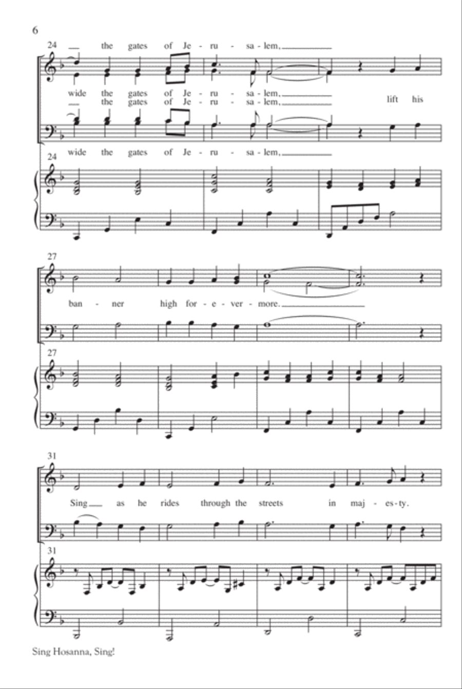 Sing Hosanna, Sing! 4-Part scores gallery preview page 7