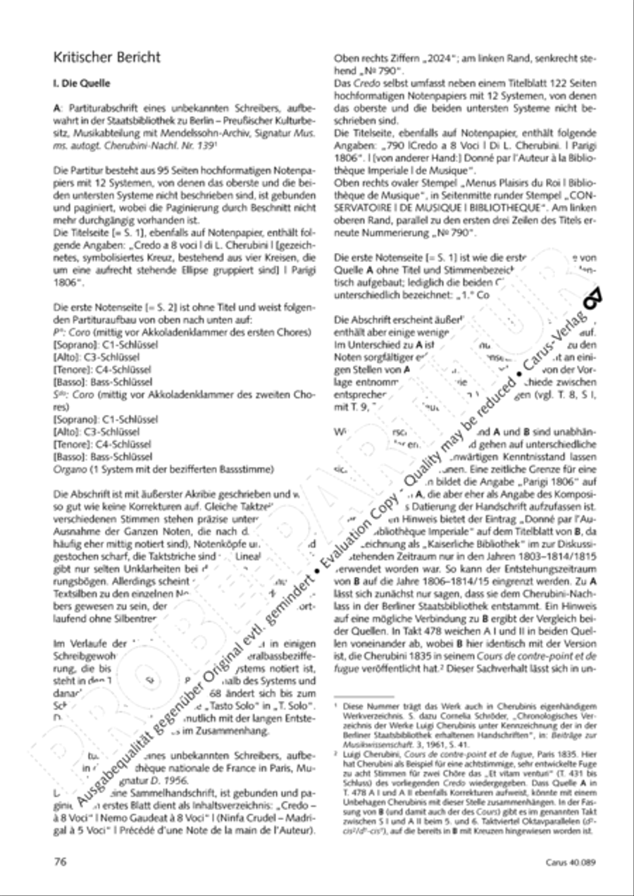 Credo a 8 voci 4-Part scores gallery preview page 77