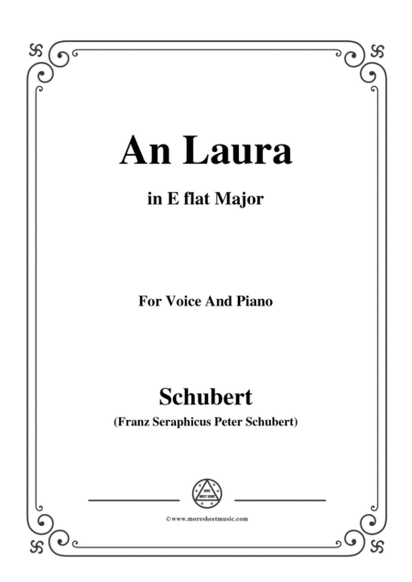 Schubert-An Laura,in E flat Major,for Voice&Piano image number null