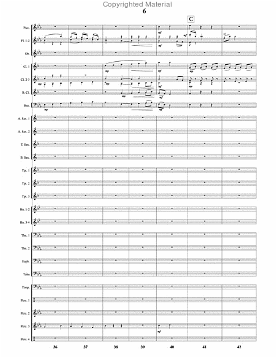 Tinker to Evers to Chance Concert Band scores gallery preview page 7