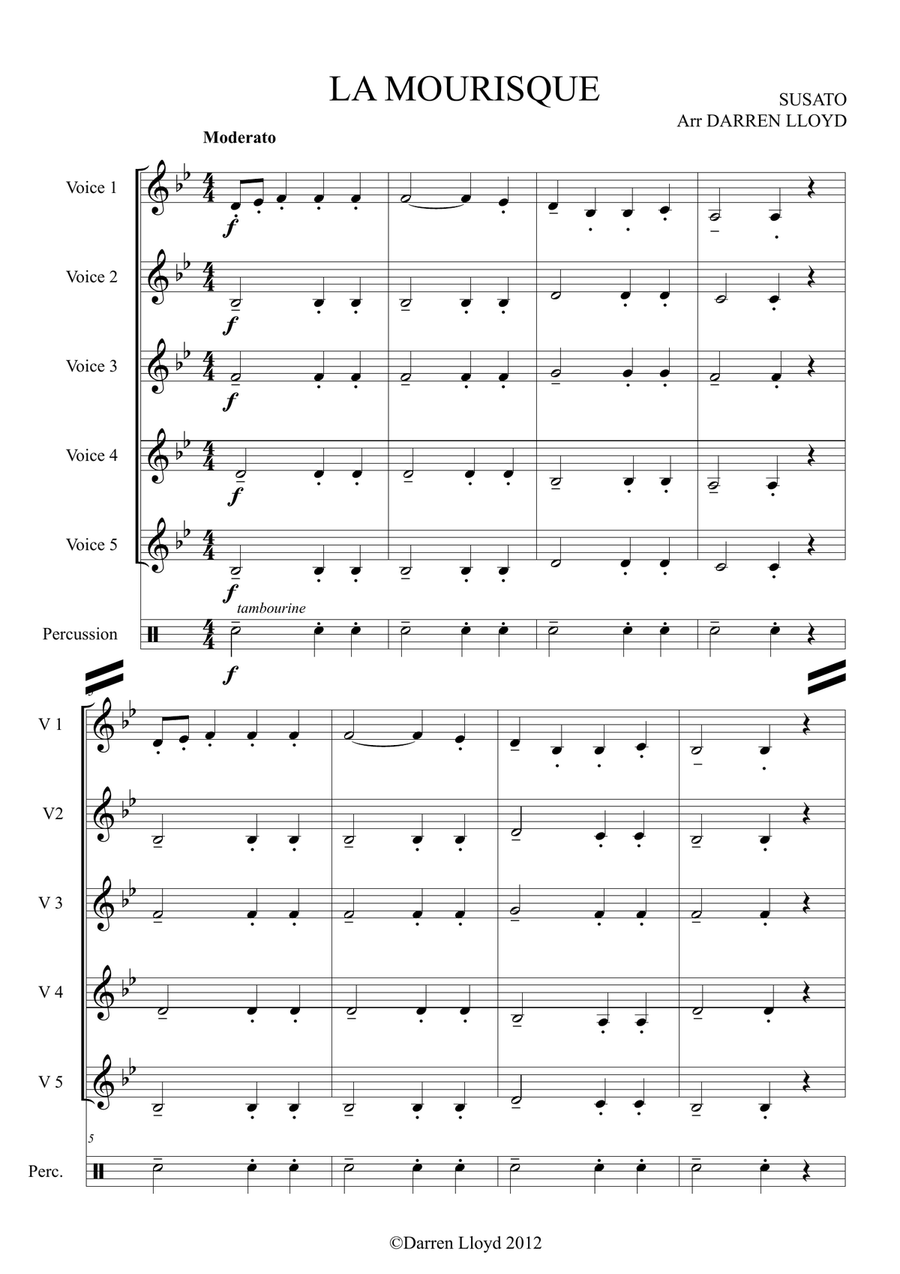 La Mourisque Concert Band scores gallery preview page 1