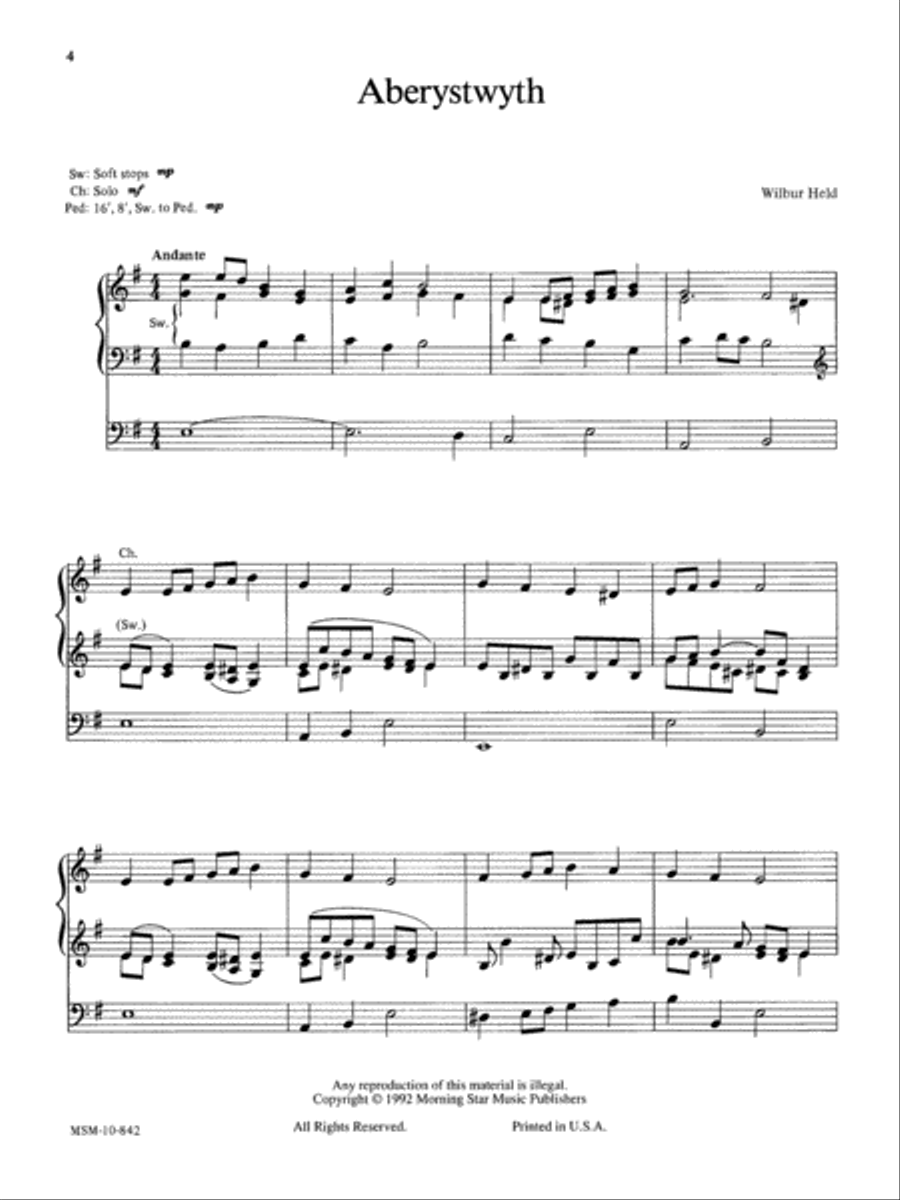 Those Wonderful Welsh, Set 2 Organ scores gallery preview page 2